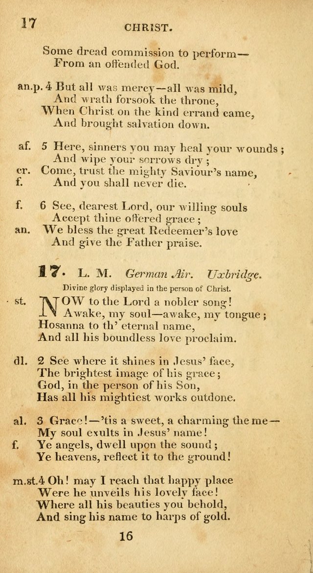 Evangelical Hymns: original and selected: designed for the use of families and private circles; for social prayer meetings, seasons of revival or oother occasions of special interest page 16