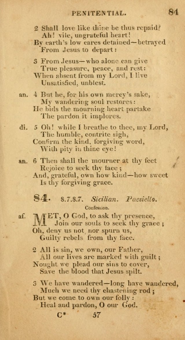 Evangelical Hymns: original and selected: designed for the use of families and private circles; for social prayer meetings, seasons of revival or oother occasions of special interest page 55