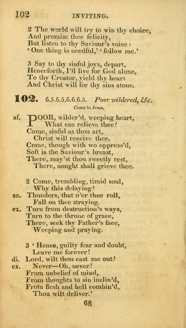 Evangelical Hymns: original and selected: designed for the use of families and private circles; for social prayer meetings, seasons of revival or oother occasions of special interest page 66