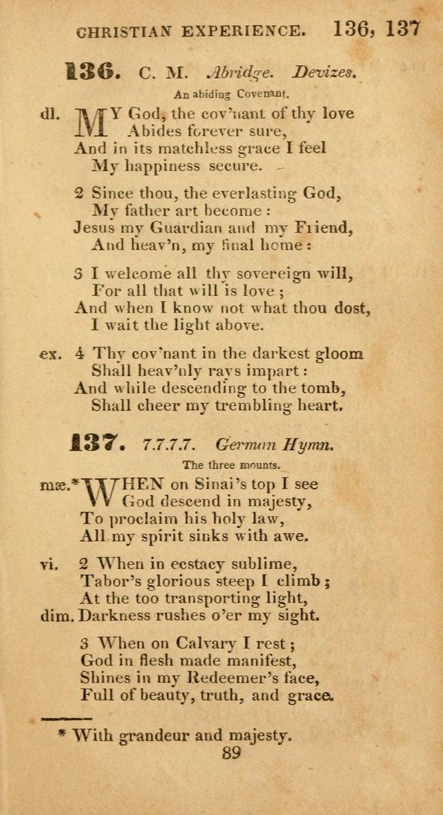 Evangelical Hymns: original and selected: designed for the use of families and private circles; for social prayer meetings, seasons of revival or oother occasions of special interest page 85