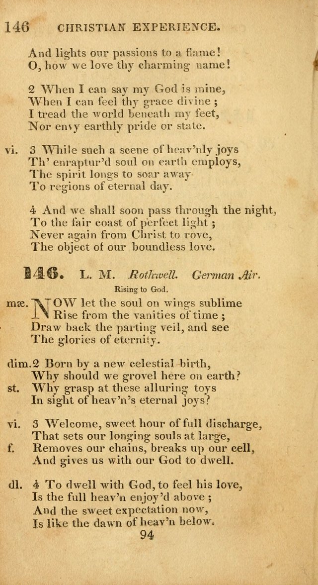 Evangelical Hymns: original and selected: designed for the use of families and private circles; for social prayer meetings, seasons of revival or oother occasions of special interest page 90