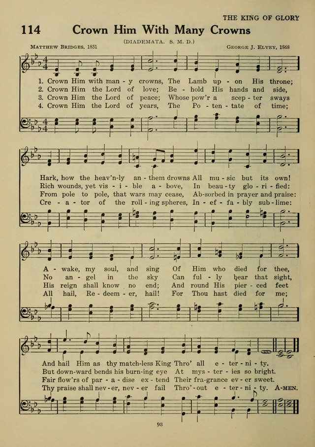 Elmhurst Hymnal: and orders of worship for the Sunday school, young people