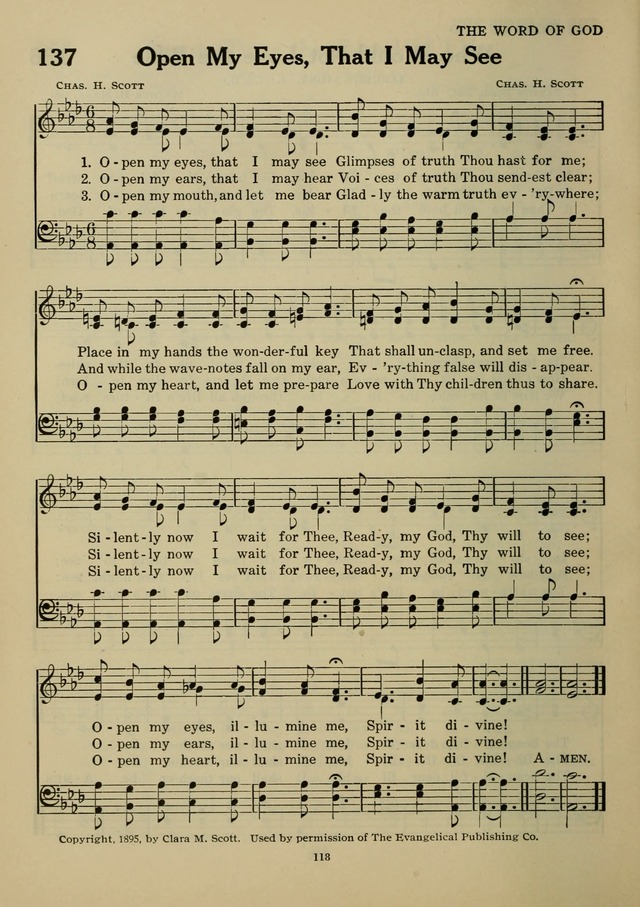 Elmhurst Hymnal: and orders of worship for the Sunday school, young people