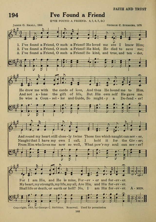 Elmhurst Hymnal: and orders of worship for the Sunday school, young people