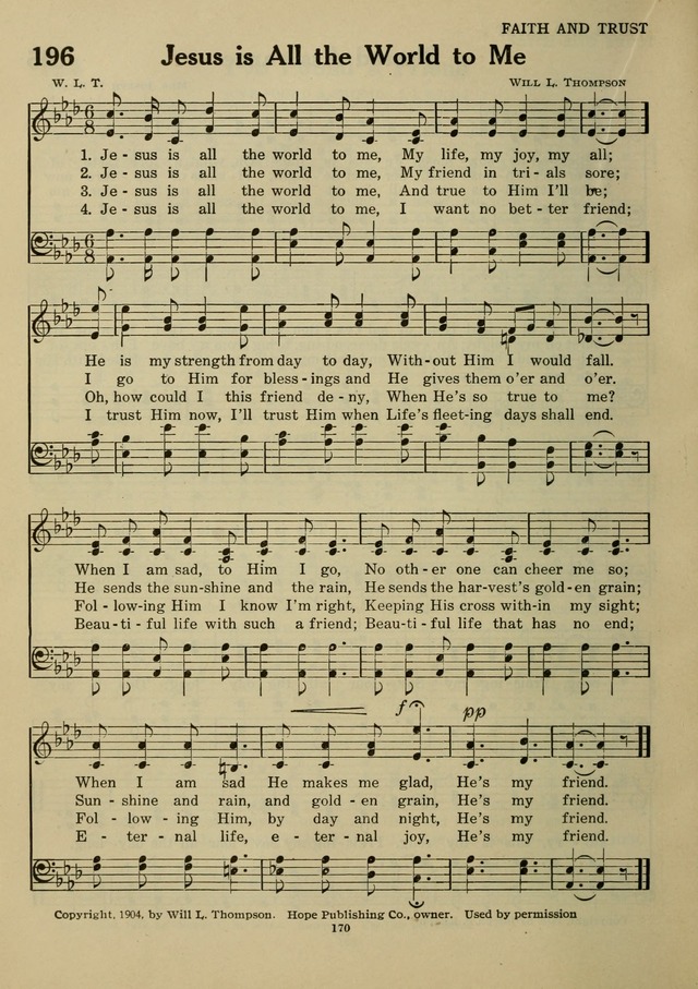 Elmhurst Hymnal: and orders of worship for the Sunday school, young people