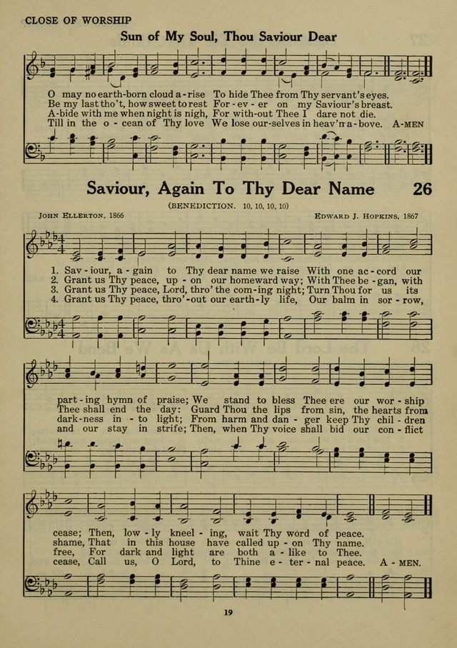 Elmhurst Hymnal: and orders of worship for the Sunday school, young people