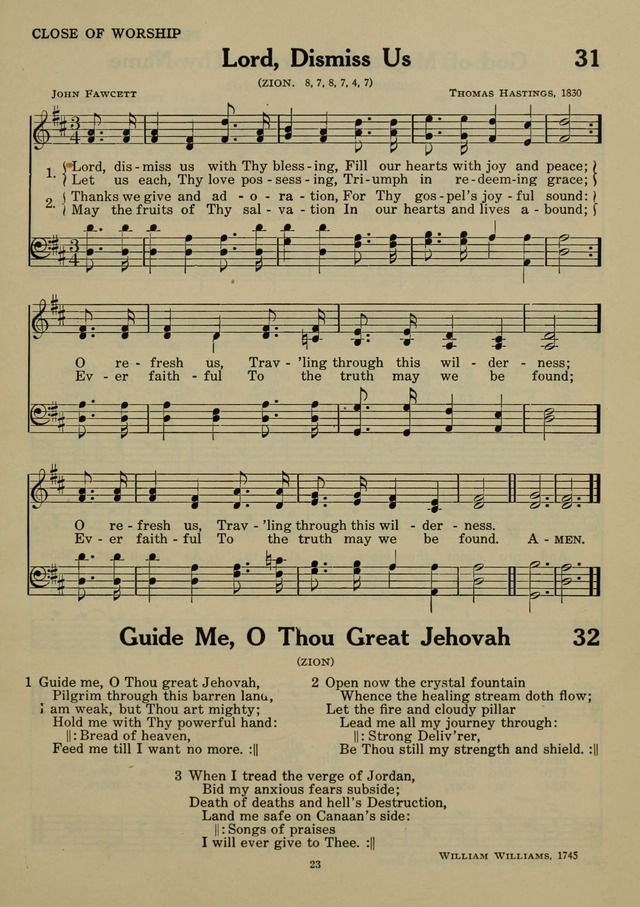 Elmhurst Hymnal: and orders of worship for the Sunday school, young people