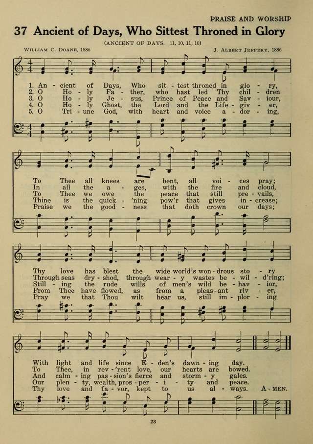 Elmhurst Hymnal: and orders of worship for the Sunday school, young people