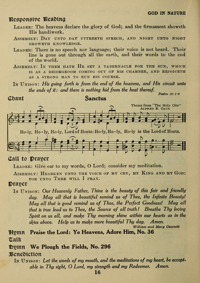 Elmhurst Hymnal: and orders of worship for the Sunday school, young people