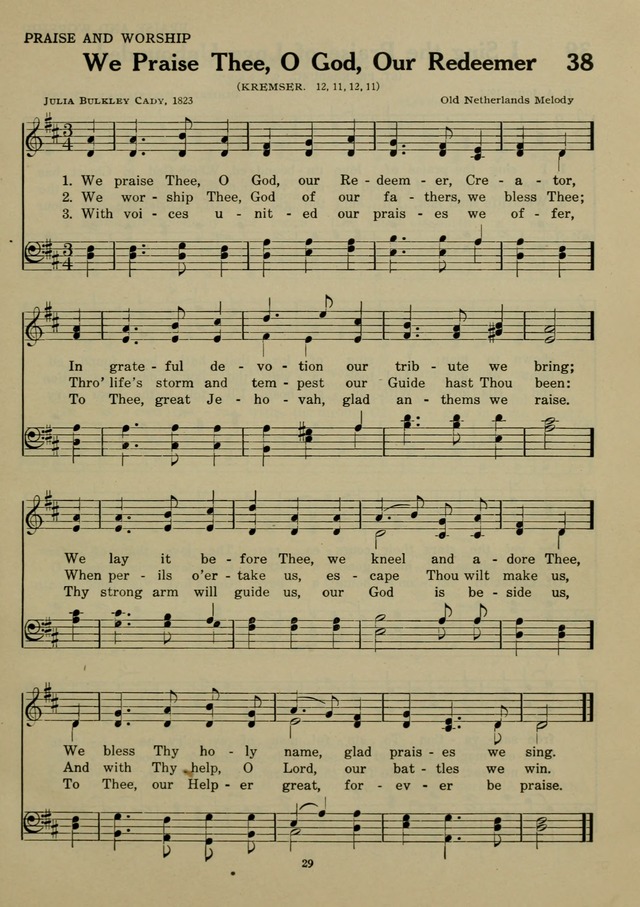 Elmhurst Hymnal: and orders of worship for the Sunday school, young people