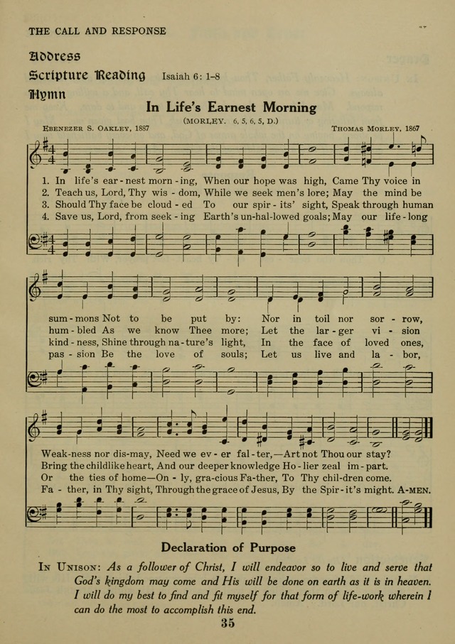 Elmhurst Hymnal: and orders of worship for the Sunday school, young people