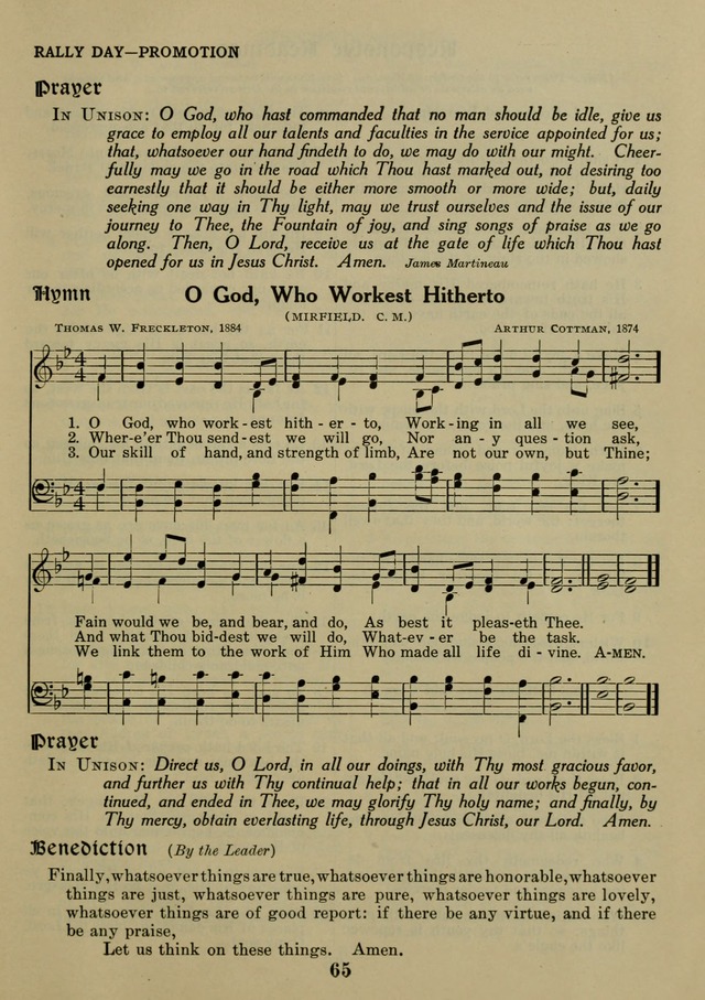 Elmhurst Hymnal: and orders of worship for the Sunday school, young people