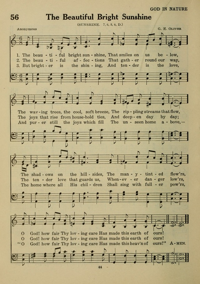 Elmhurst Hymnal: and orders of worship for the Sunday school, young people