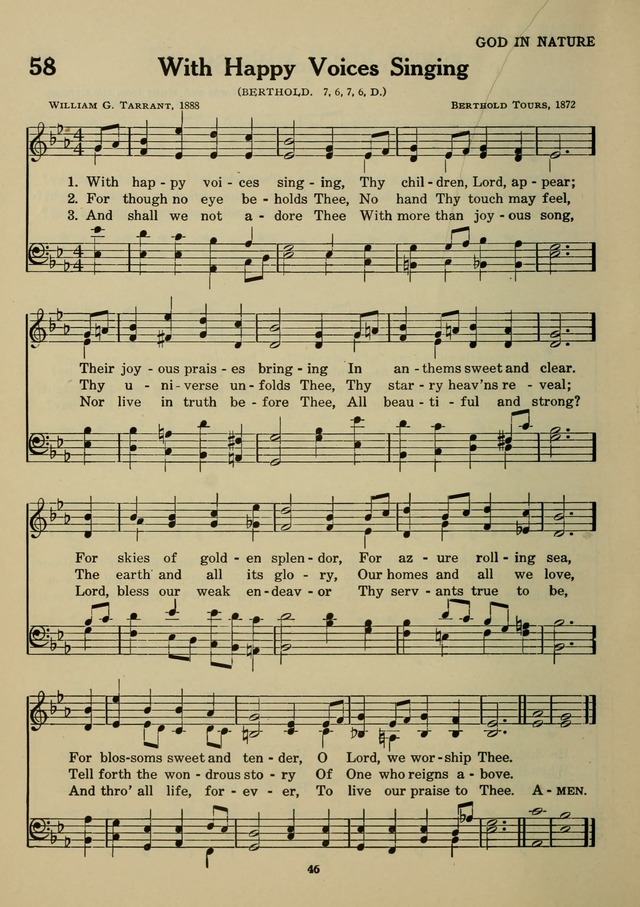 Elmhurst Hymnal: and orders of worship for the Sunday school, young people