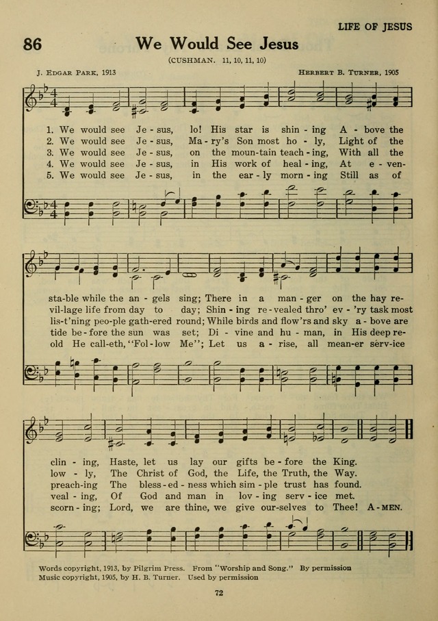 Elmhurst Hymnal: and orders of worship for the Sunday school, young people