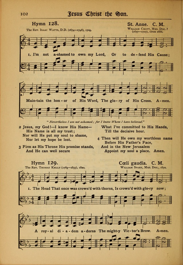 The Evangelical Hymnal with Tunes page 104