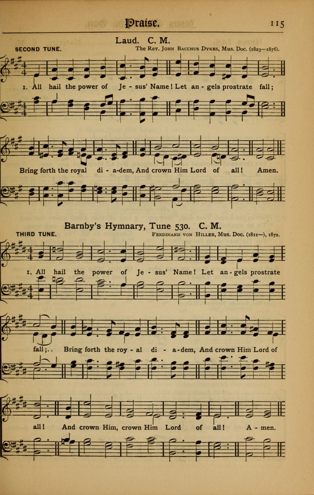 The Evangelical Hymnal with Tunes page 117