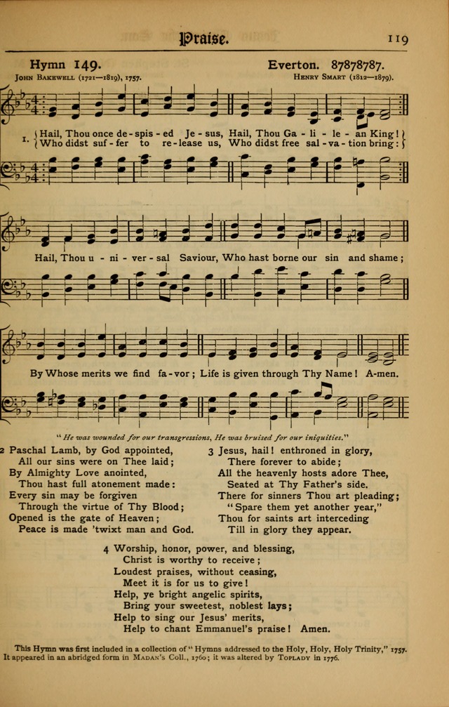 The Evangelical Hymnal with Tunes page 121