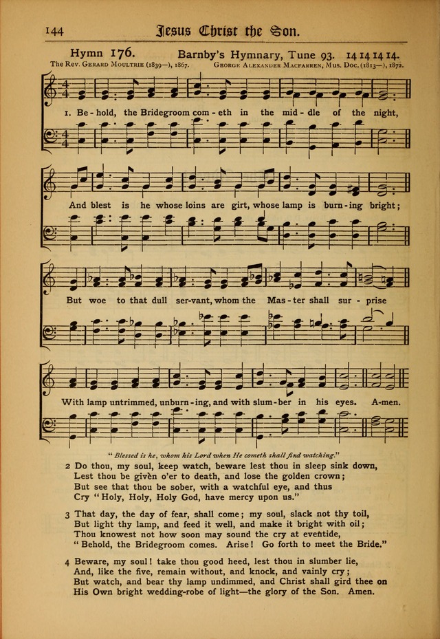 The Evangelical Hymnal with Tunes page 146