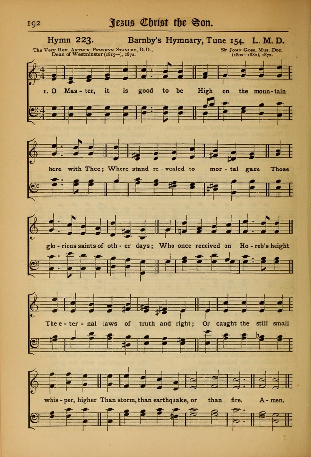 The Evangelical Hymnal with Tunes page 196