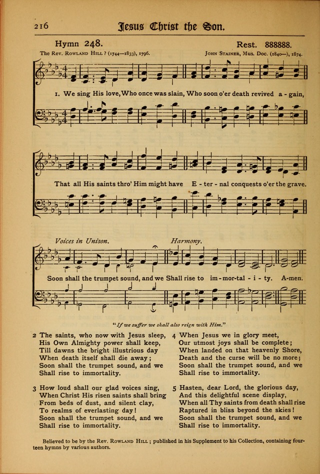 The Evangelical Hymnal with Tunes page 220