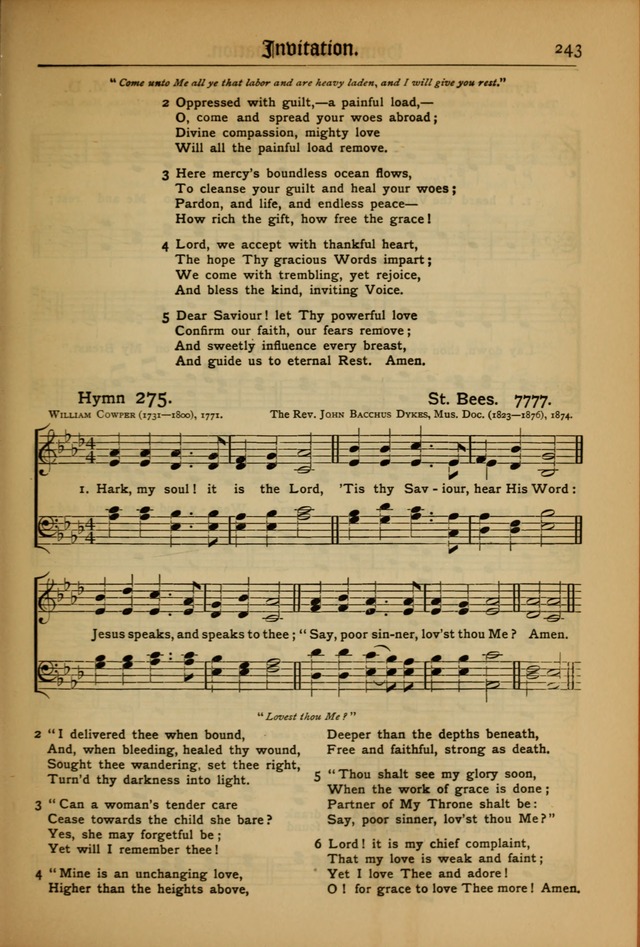 The Evangelical Hymnal with Tunes page 247