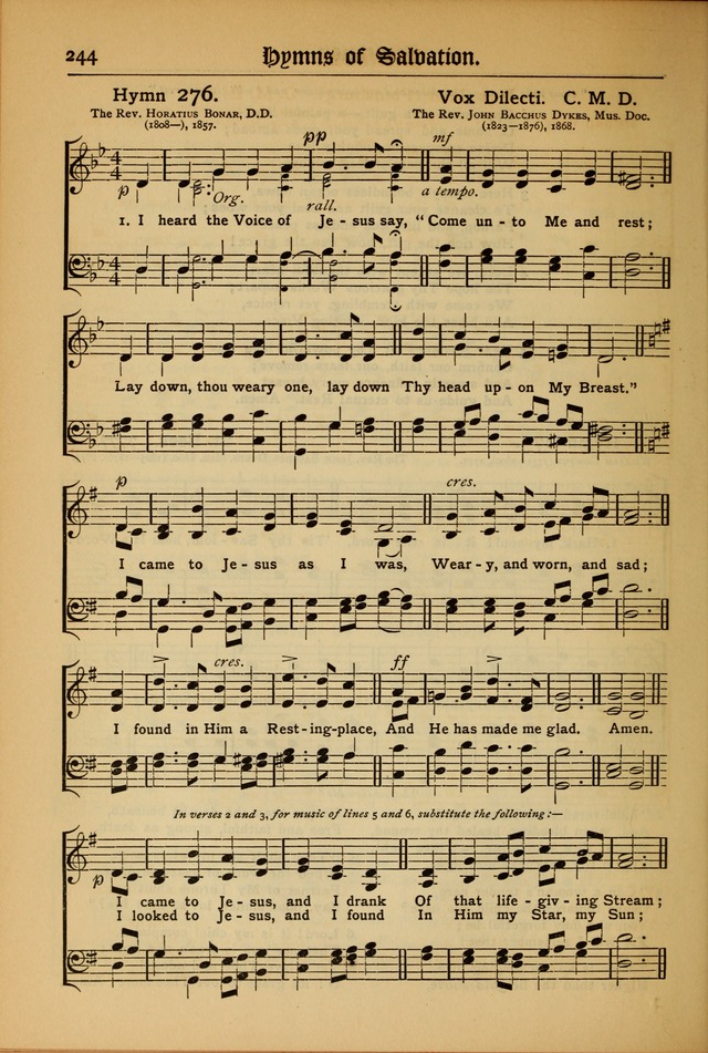 The Evangelical Hymnal with Tunes page 248