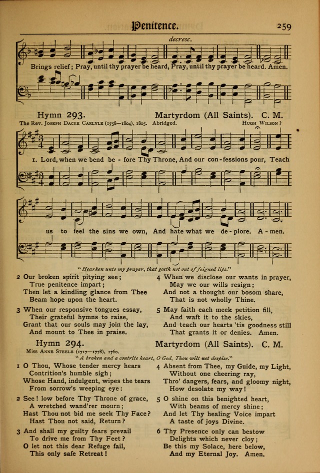 The Evangelical Hymnal with Tunes page 263