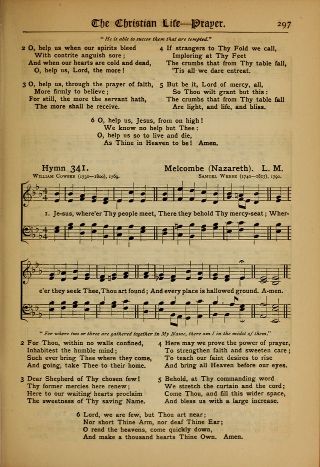 The Evangelical Hymnal with Tunes page 301