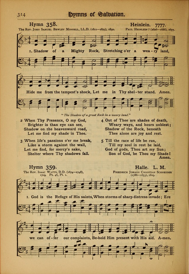 The Evangelical Hymnal with Tunes page 318