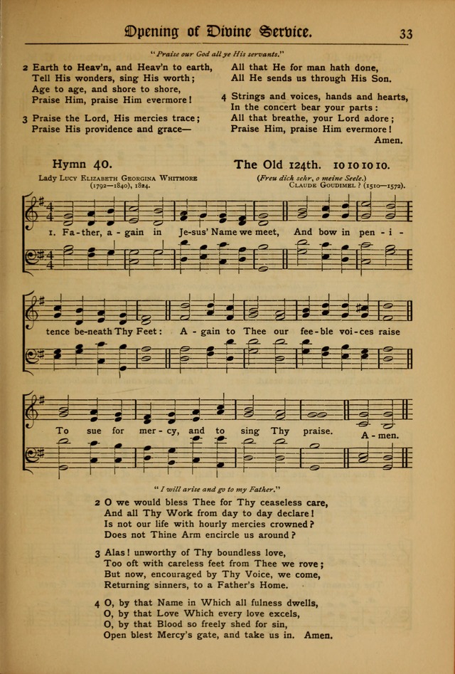 The Evangelical Hymnal with Tunes page 35