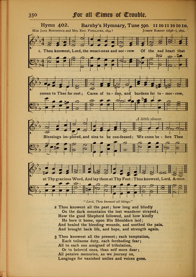 The Evangelical Hymnal with Tunes page 354