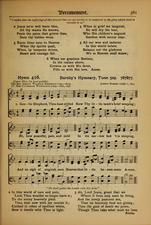 The Evangelical Hymnal with Tunes page 365