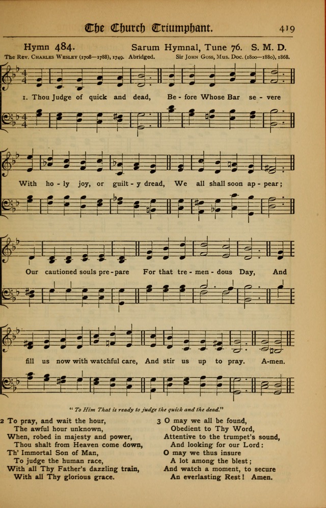 The Evangelical Hymnal with Tunes page 423