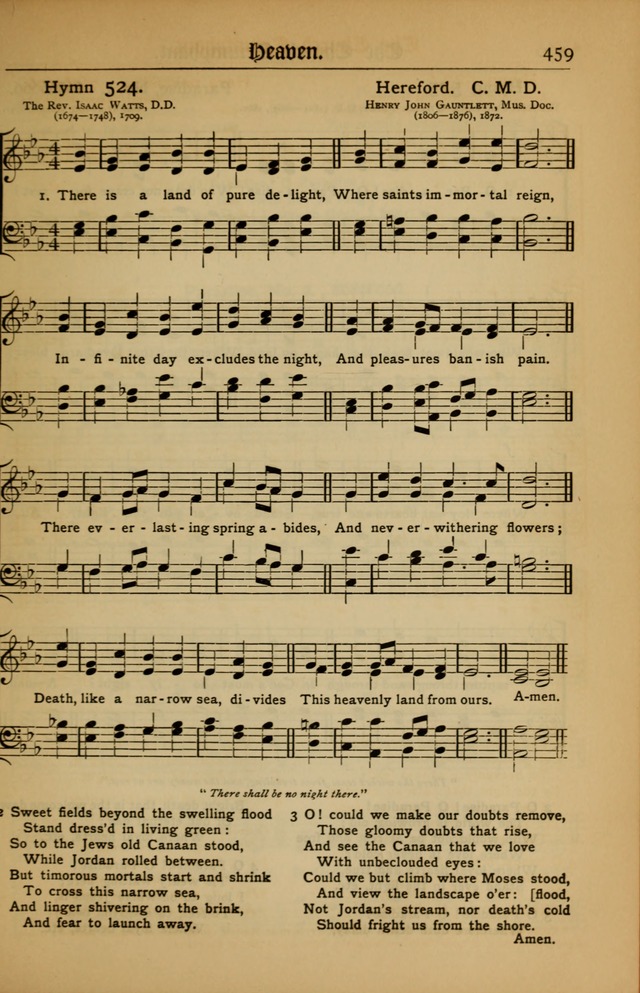 The Evangelical Hymnal with Tunes page 463