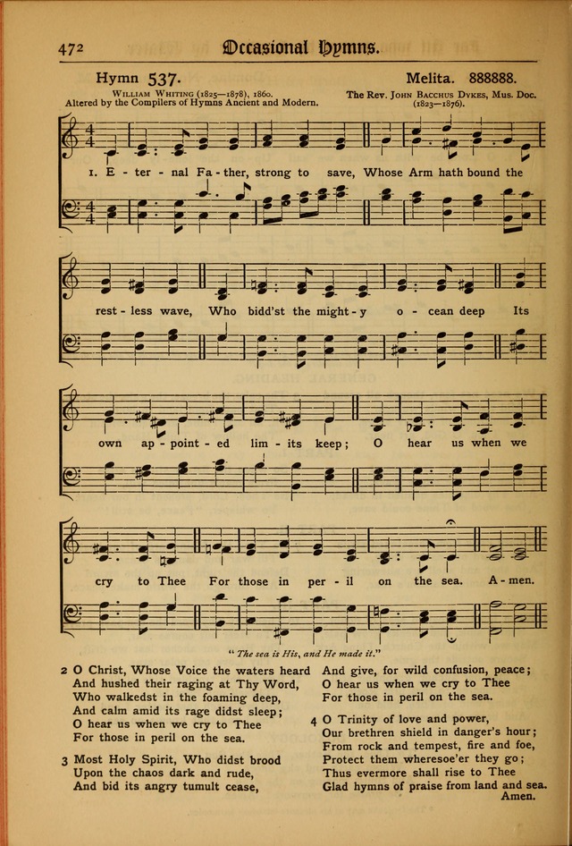 The Evangelical Hymnal with Tunes page 476