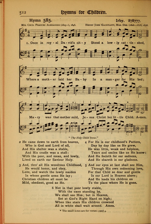 The Evangelical Hymnal with Tunes page 516