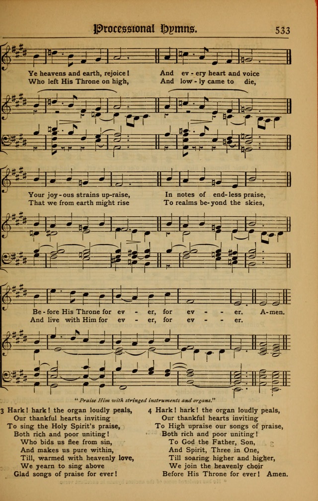 The Evangelical Hymnal with Tunes page 537