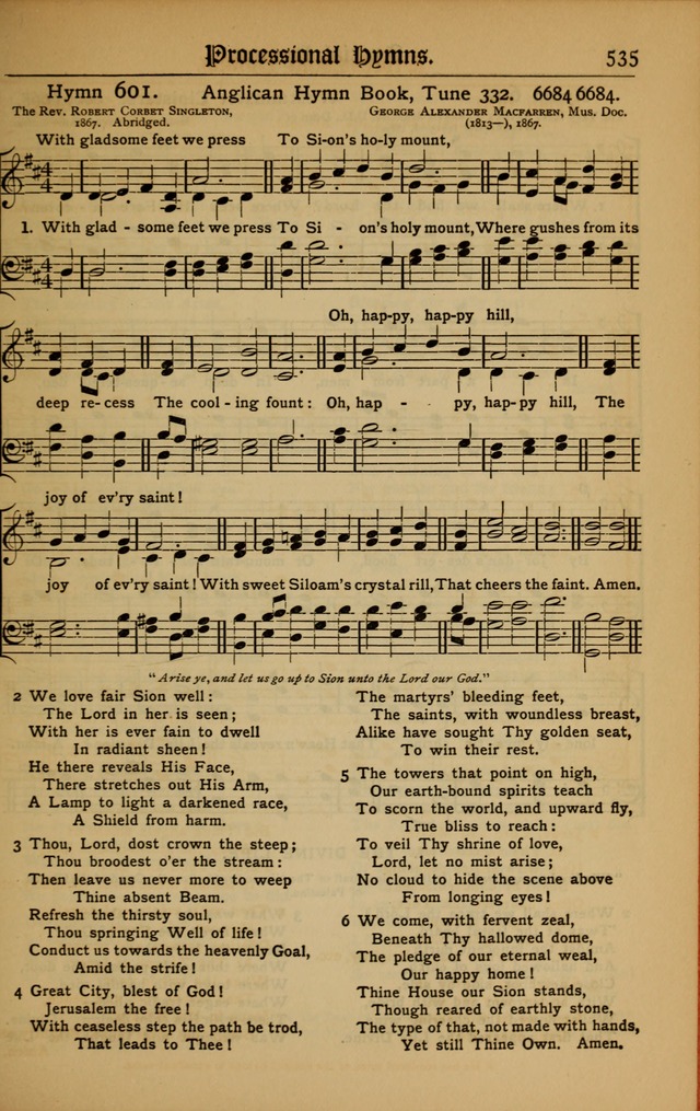 The Evangelical Hymnal with Tunes page 539