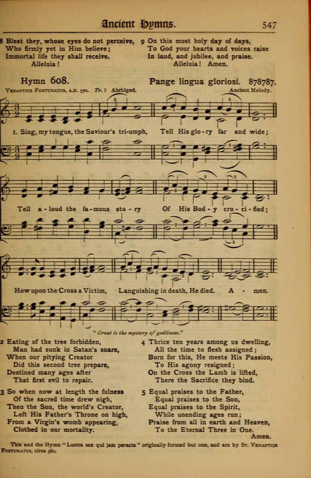 The Evangelical Hymnal with Tunes page 551