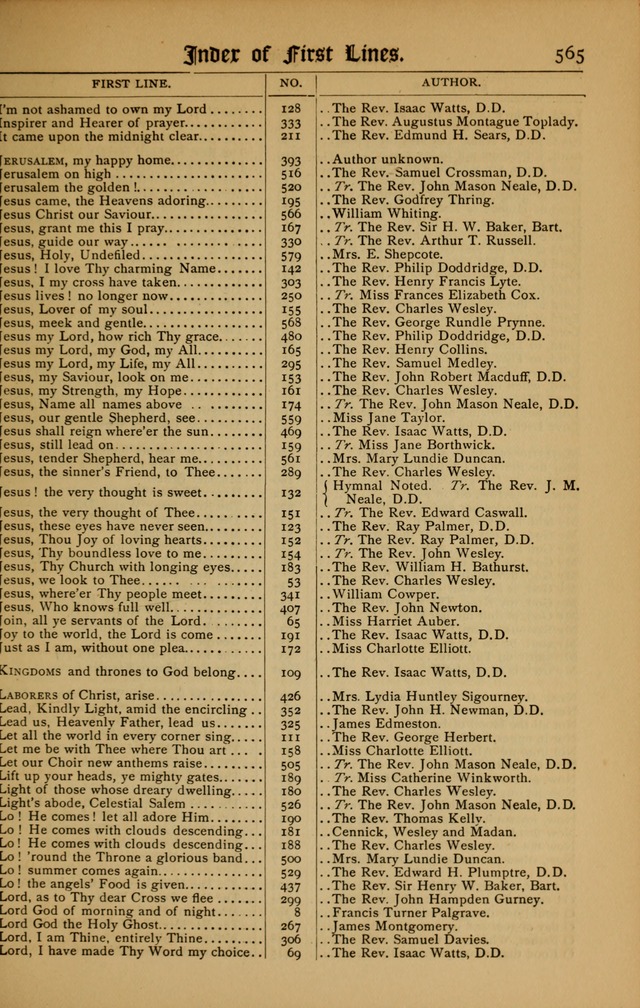 The Evangelical Hymnal with Tunes page 569