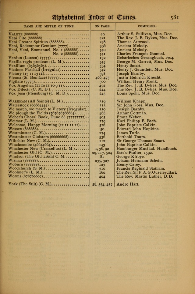 The Evangelical Hymnal with Tunes page 585