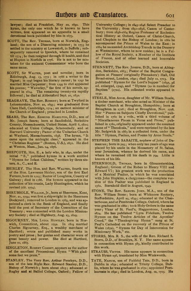 The Evangelical Hymnal with Tunes page 605