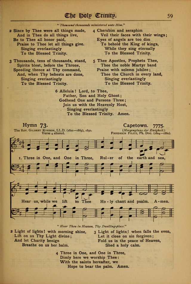 The Evangelical Hymnal with Tunes page 61