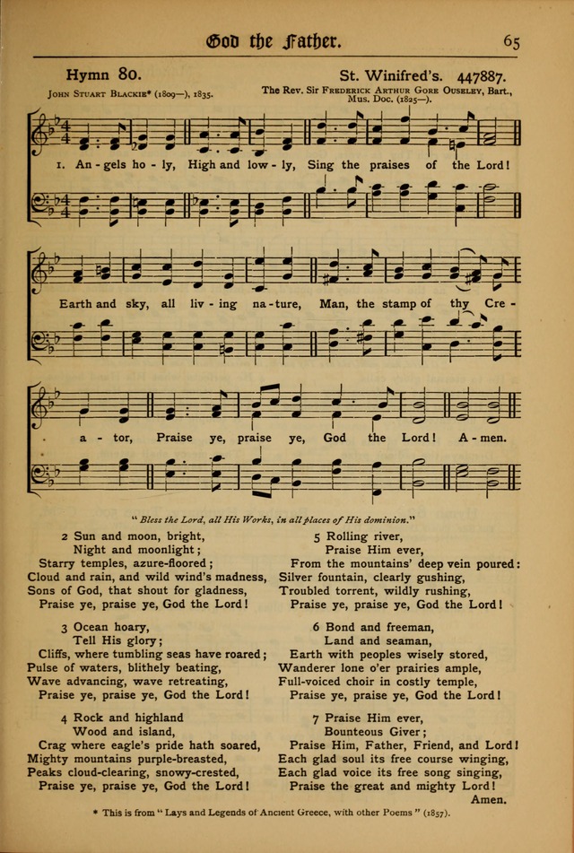 The Evangelical Hymnal with Tunes page 67