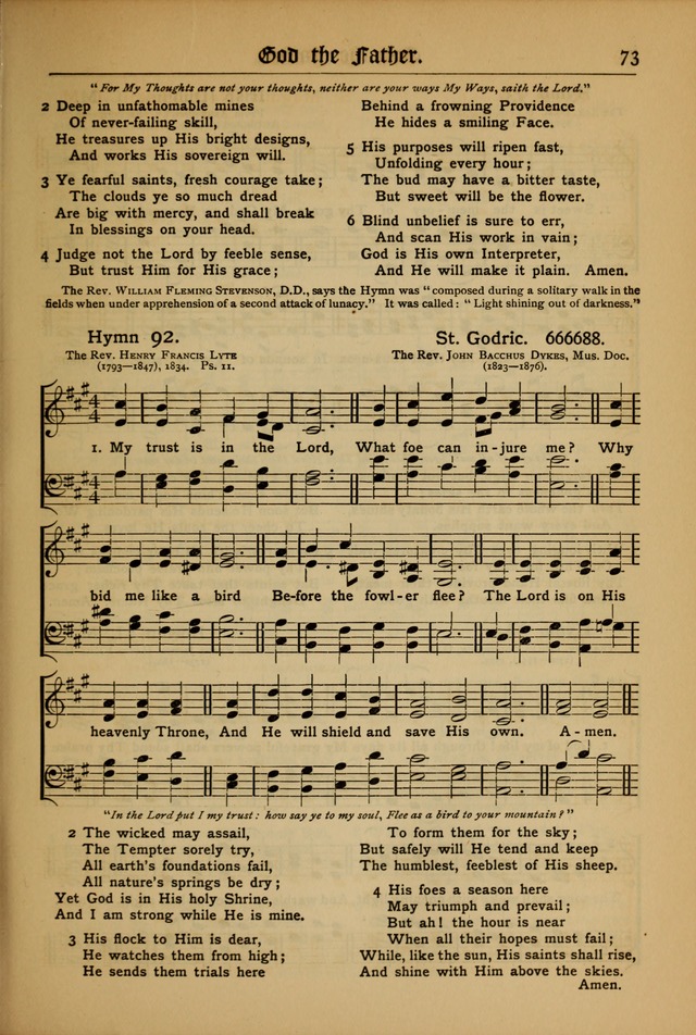 The Evangelical Hymnal with Tunes page 75