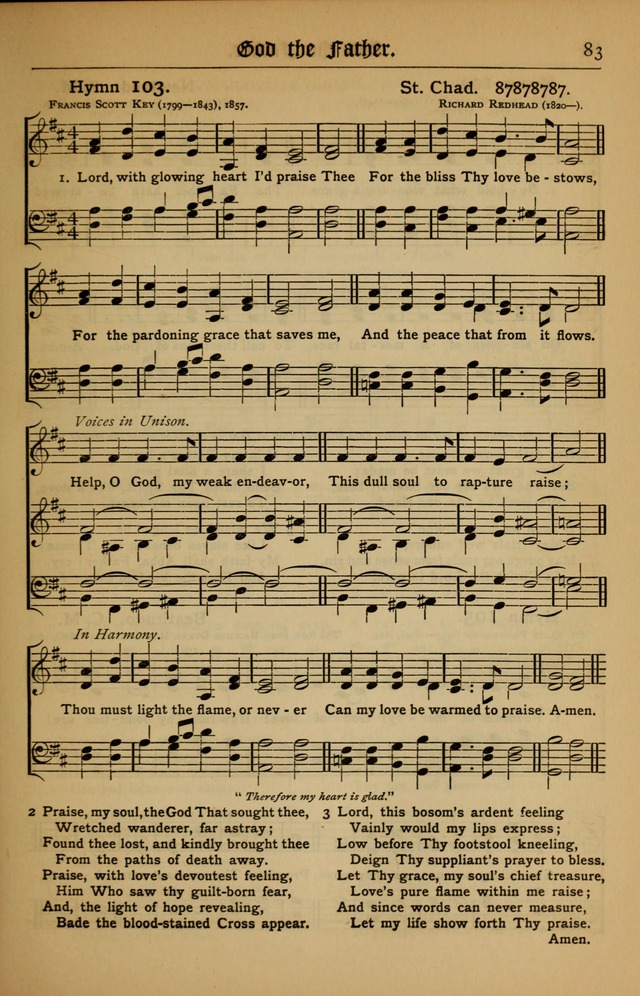 The Evangelical Hymnal with Tunes page 85