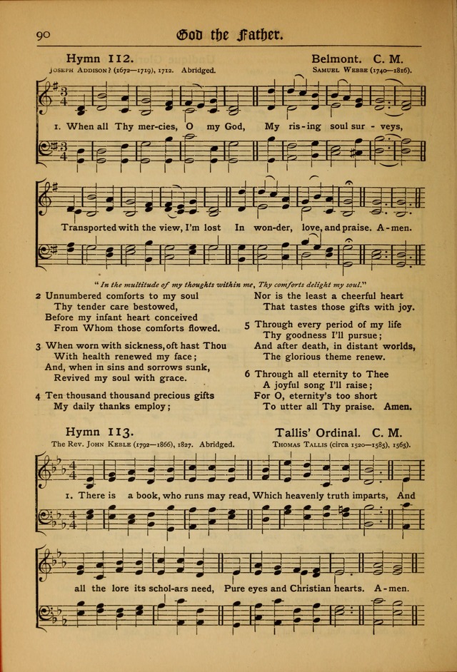 The Evangelical Hymnal with Tunes page 92