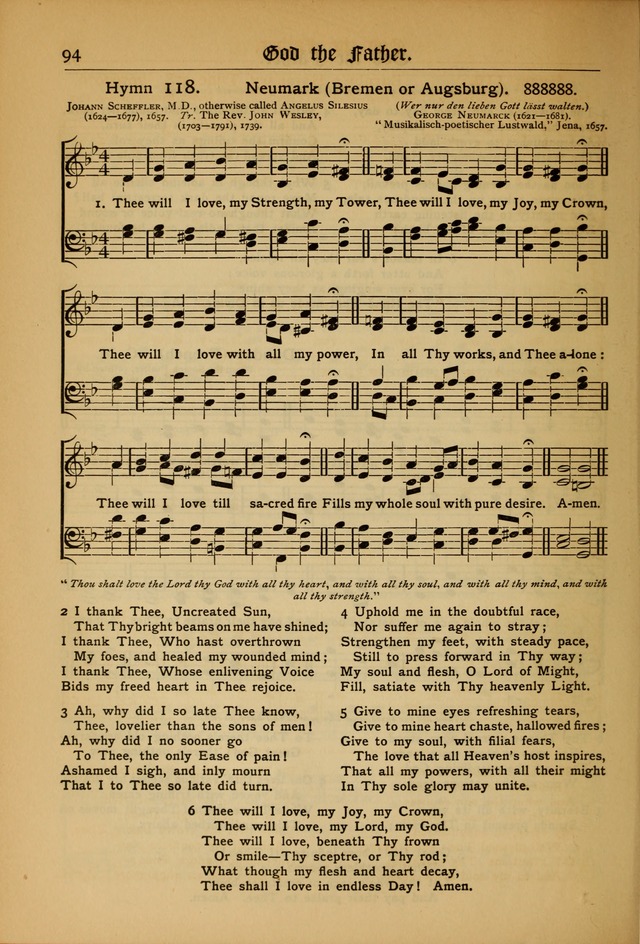 The Evangelical Hymnal with Tunes page 96