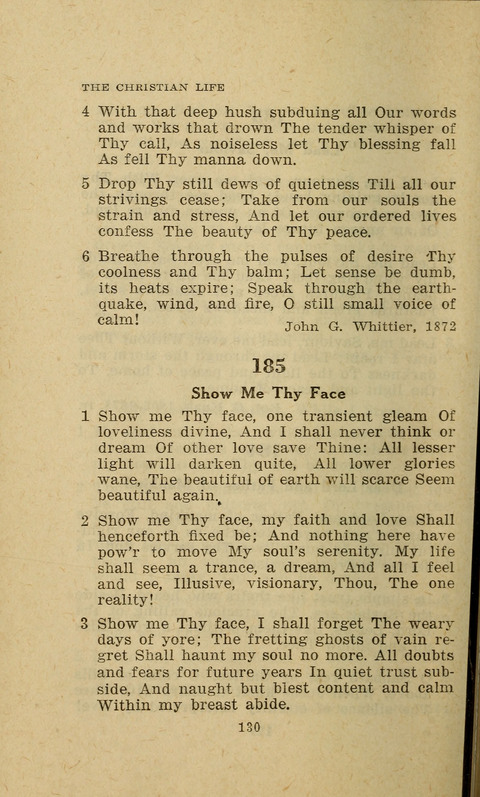 The Evangelical Hymnal. Text edition page 130